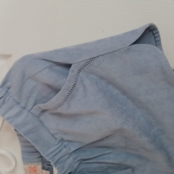 GB Light Blue Faux Seude Short Set - Picture 8 of 8